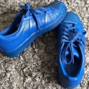 BOLD BLUE Adidas Originals Superstar by Pharrell W